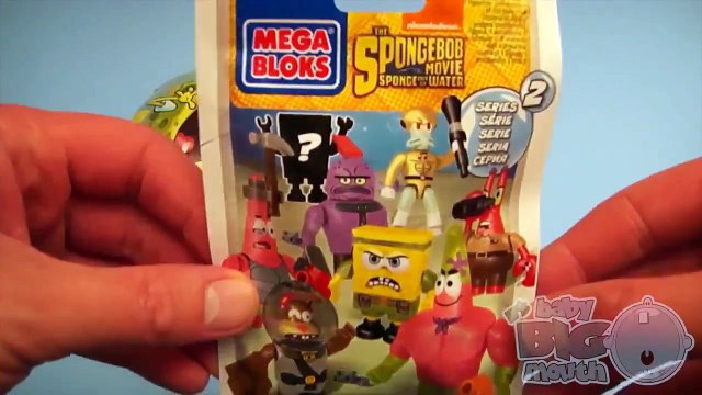SpongeBob SquarePants Party! Opening HUGE Surprise Egg Blind Bag Mega Bloks
