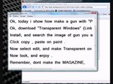 How make Gun (Pivot Stick Figure Animator) with Trasparent Windows
