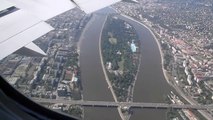 LANDING IN BUDAPEST FROM NEW YORK WITH A BOEING 767 300ER AMERICAN AIRLINES