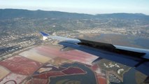 Landing in San Francisco: United Airlines Airbus A320