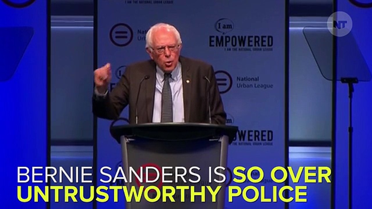 Bernie Sanders: Police Treat "Too Many Minorities" Like Criminals