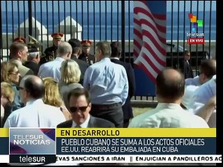 Todo listo para el izamiento de bandera norteamericana en La Habana