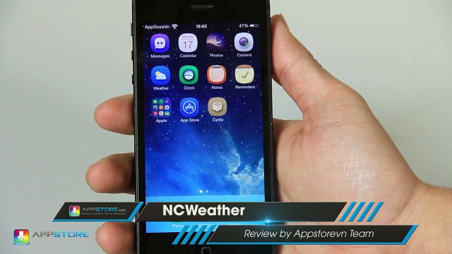 [Cydia Tweak] NCWeather - hiển thị thời tiết trên thanh thông báo- AppStoreVn