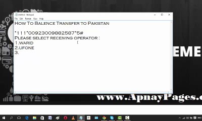 How to blance transfer in Pakistan Full Video tutorial in Urdu/Hindi?