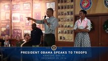 President Obama Addresses the Troops in Hawaii
