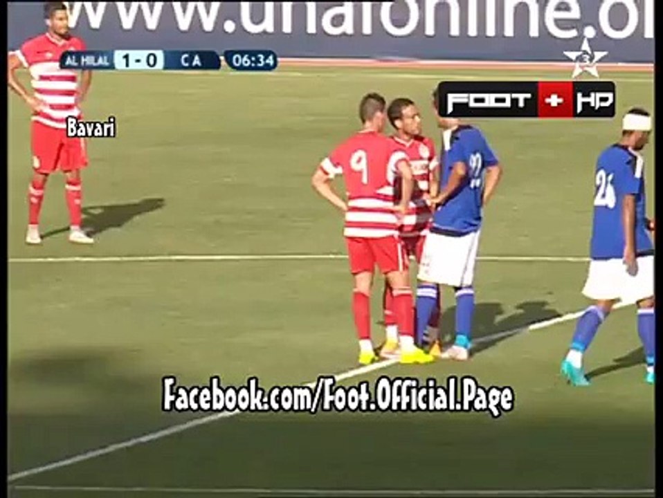 الهدف الأول لهلال بنغازي 1 - 0 النادي الإفريقي