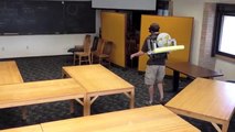 Telemanipulation of a Blindfolded Human Using GyRobot (Human-Centered Robotics Classs Project)