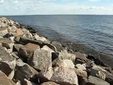 Waves on the shore of Lake Nipissing, Ontario