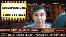 Seattle Seahawks vs. Denver Broncos Free Pick Prediction NFL Preseason Pro Football Odds Preview 8-14-2015