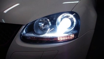 Download Video: Golf V install  Well-Done  HID Xenon D2S and Foglight 6000ºk