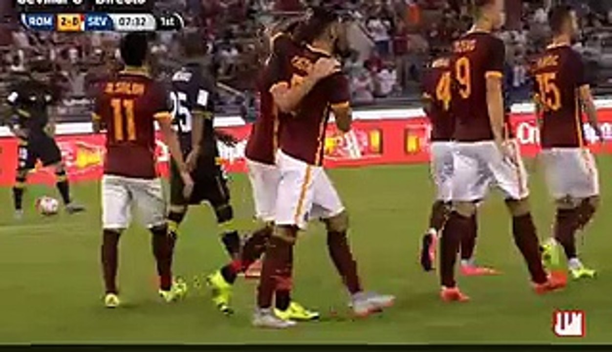 Vasilis Torosidis Goal AS Roma 2-0 Sevilla 14.08.2015
