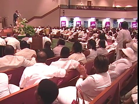 Rev. Tellis Chapman at Dr. Frank Ray New Salem Missionary Baptist Church