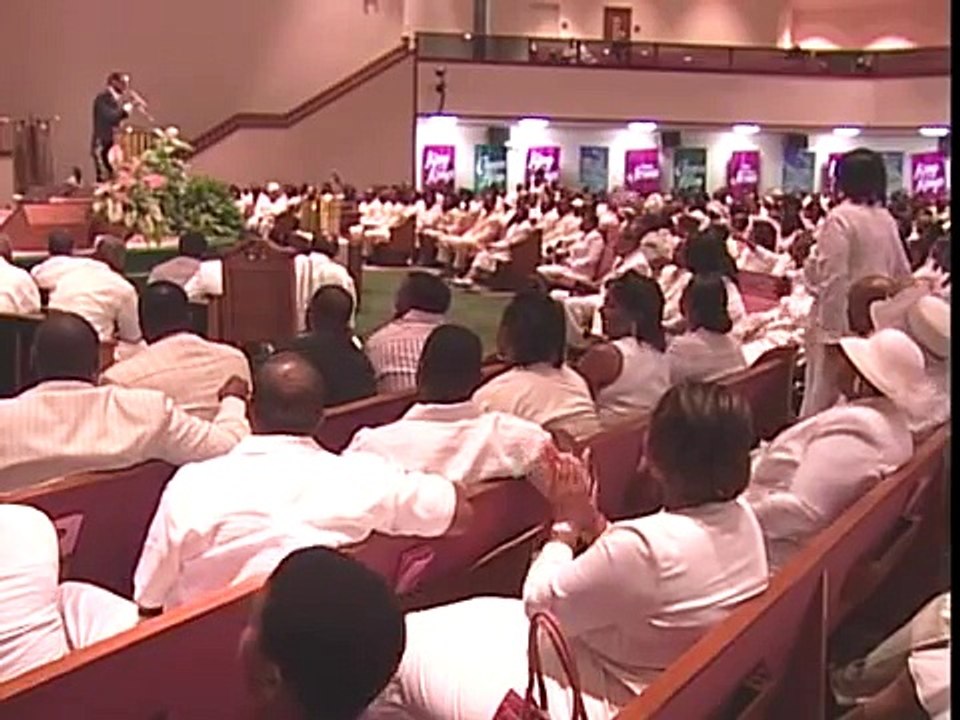 Rev. Tellis Chapman at Dr. Frank Ray New Salem Missionary Baptist Church