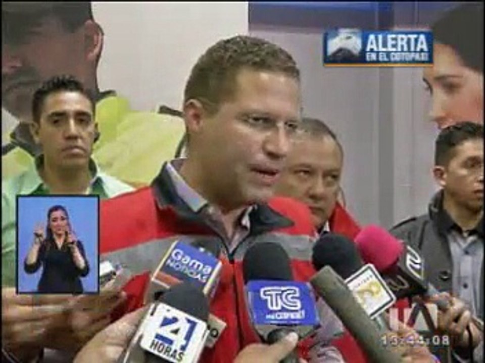 Comité de Operaciones de Emergencia mantiene reuniones por erupción del Cotopaxi