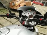Moto Guzzi 1200 Sport MANRELI Exhaust - Before and After