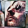 LEON the professional Spray paint on canvas time lapse