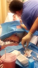 My chest tube insertion for pneumothorax!