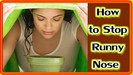 How to Stop Runny Nose