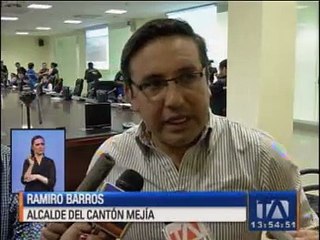 Alcaldes de Rumiñahui y Mejía se reúnen por situación del volcán Cotopaxi