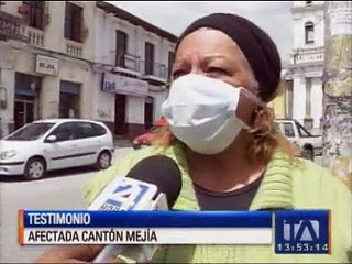 Ceniza del Cotopaxi afectó a agricultores en el cantón Mejía