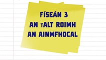 Fís agus Foghlaim - Físeán 3 - An t-alt uatha roimh an ainmfhocal