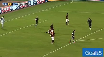 Suarez Goal AS Roma 6 - 1 Sevilla Friendly Match 14-8-2015