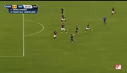 Denis Suarez Goal AS Roma 6-1 Sevilla 14.08.2015