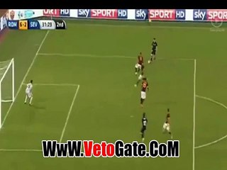 الهدف الثانى اشبيليه فى روما