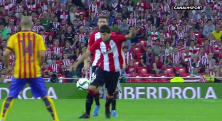 le but du milieu du terrain de Mikel San José face au FC Barcelone