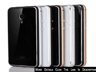 Luxury Meizu Mx4 Cover Toughened Glass Back Cover+Aluminum Frame Case For Meizu Mx 4