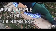 Dm Pranks! Would people steal from the homeless! (Social Experiment)