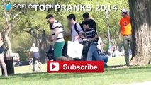 CUTE Girl Peeing on Strangers (PRANKS GONE WRONG) - Social Experiment - Funny Videos - Pra Sp