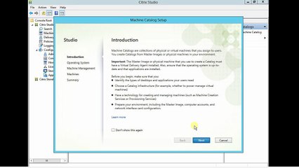 How to Create machine Catalog in XenApp 7.6