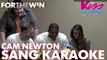 Cam Newton sang karaoke with a local radio station