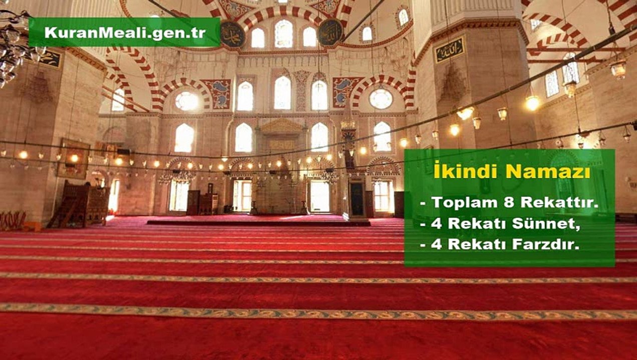 İkindi Namazı - İkindi Namazı Nasıl Kılınır