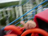 Shockwave Roller Coaster Six Flags Gurnee, Illinois - Front Seat POV