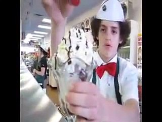 The extraordinary Uri Juggling Ice Cream. Master Soda Jerk.