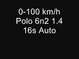 0-100 km/h Polo 1.4 16s (2000)