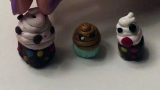 Cupcakes en fimo :)ce sont mes 1er , tellement sympa et fun ;)))