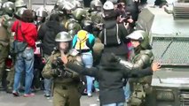 Grave represión policial en Marcha de estudiantes por Educación