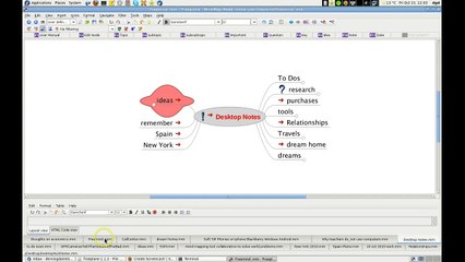 Freeplane mindmapping tool outline view coolness