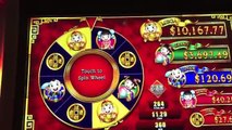 Winning Fortune Progressives Slot Machine Bonus-Live Play & Bonus!