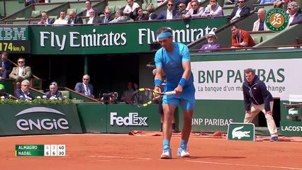 Nicolas Almagro 0-3 Rafael Nadal: Dễ dàng đi tiếp