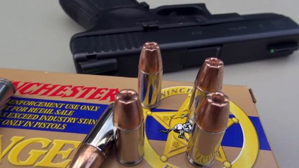 Winchester Ranger T-Series 9mm +P+ 127 gr JHP AMMO TEST