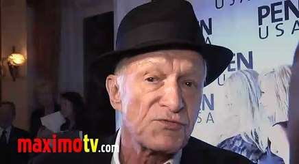 HUGH HEFNER with Anna Sophia Berglund and Crystal Harris PEN USA
