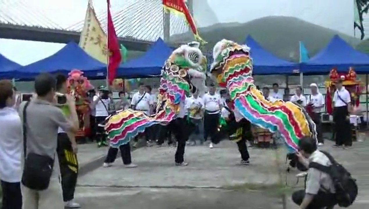 Human Mobile Stage 90C, 2015 Tin Hau Festival, Lion Dance Kung Fu.2015 天后寶誕