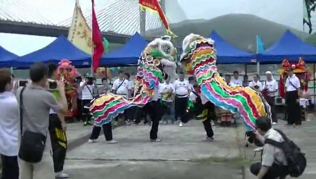 Human Mobile Stage 90C, 2015 Tin Hau Festival, Lion Dance Kung Fu.2015 天后寶誕