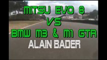 EVO 8  Alain BADER vs BMW M3 & 1M GTR   / DTC TEAM Motorsport