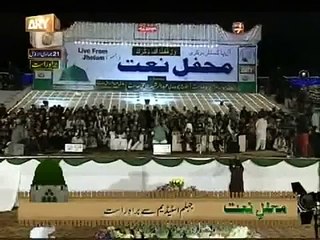 Owais qadri latest live Jehlum Mehfil e naat 2014 Live on ARYQTV 22 march 2014