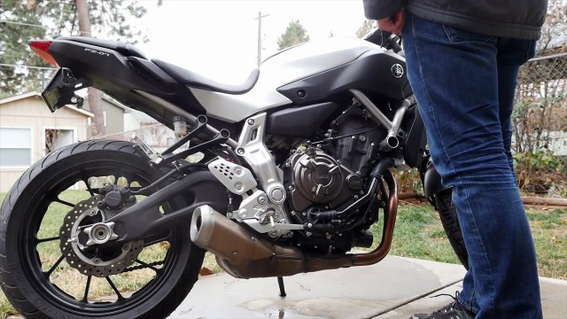 FZ-07 MT-07 Yoshimura R-77 Exhaust System Sound Comparison Test